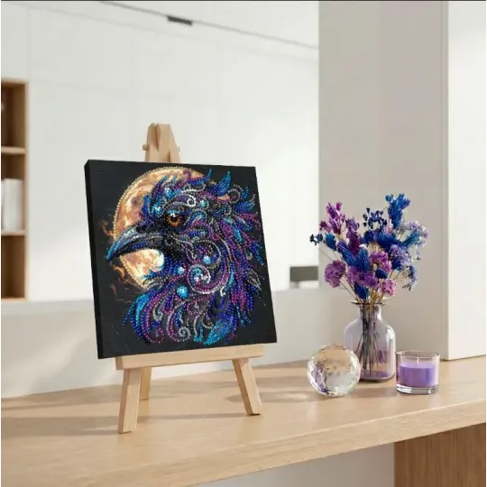 Mini Perlenstick-Set "Bernsteinfarbenes Auge" 15x15 cm AAM-270