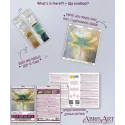 Mini Bead embroidery kit -Emerald wings AAM-268