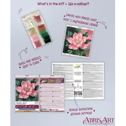 Mini Bead embroidery kit -Petal Kiss AAM-267