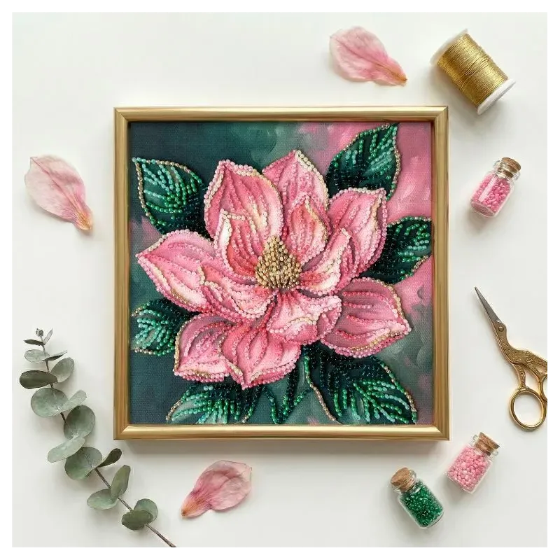 Mini Bead embroidery kit -Petal Kiss AAM-267