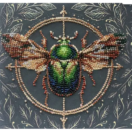 Mini Bead embroidery kit "The Alchemy of Nature" 15х15 cm AAM-266