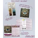 Mini Bead embroidery kit "Gaze Alchemy" 15х15 cm AAM-265