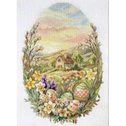 Ristinių dygsnių rinkinys "Velykų stebuklas" 17x24 cm AAH-322