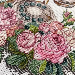 Kreuzstich-Set "Warten auf Ihren Anruf" 20x16 cm AAH-312