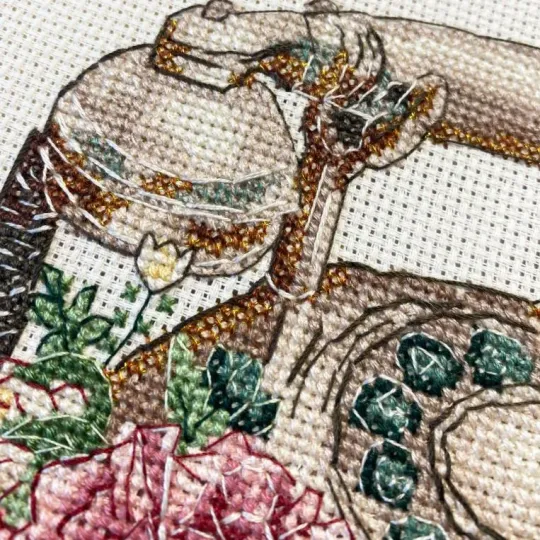 Набор для вышивания крестиком "Ждем Вашего звонка" 20х16 см AAH-312