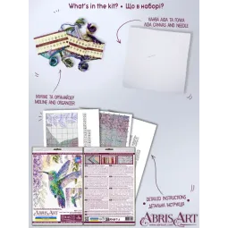 Cross-stitch kit "The flight of the hummingbird" 25х30 cm AAH-310