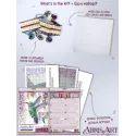 Cross-stitch kit "The flight of the hummingbird" 25х30 cm AAH-310