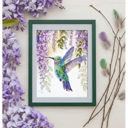 Kreuzstich-Set "Flug des Kolibris" 25x30 cm AAH-310