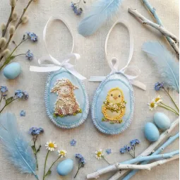 Dekoravimo rinkinys "Velykų Kompanija" 15x5 cm AABT-061