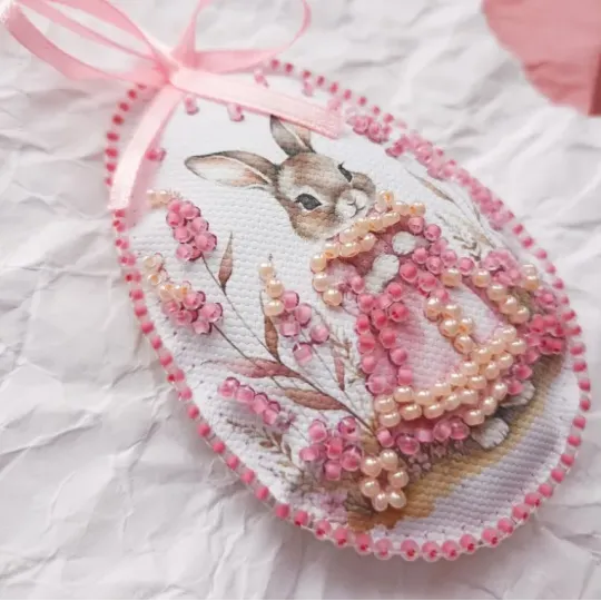 Dekoravimo rinkinys "Velykų kiškutis" 15x5 cm AABT-060