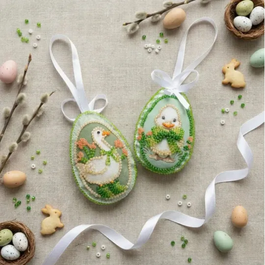 Decoration kit "Easter Guests" 15х5 cm AABT-058