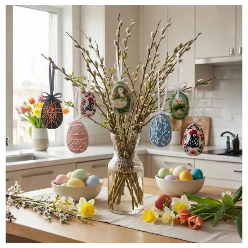 Decoration kit "Easter Guests" 15х5 cm AABT-058