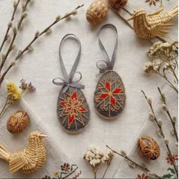 Dekoravimo rinkinys "Velykų žvaigždė" 15x5 cm AABT-056