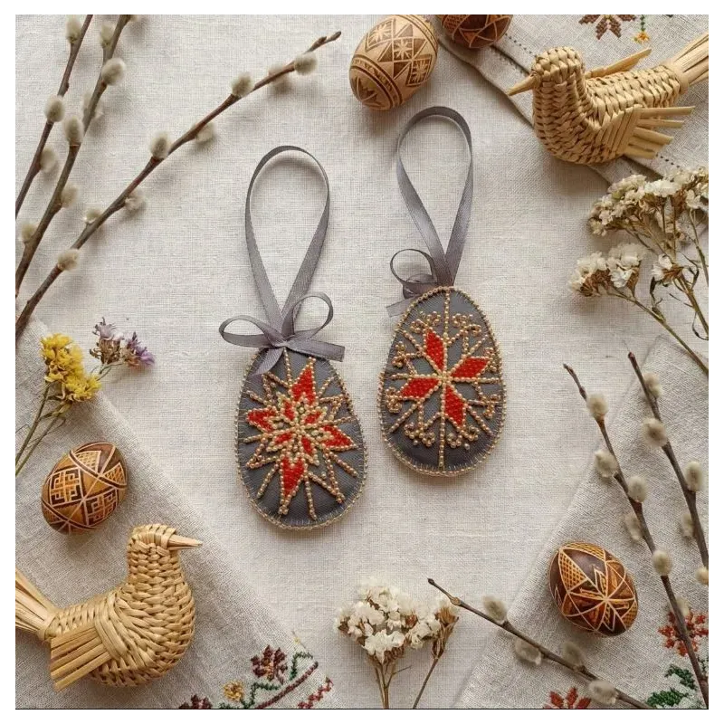 Dekoravimo rinkinys "Velykų žvaigždė" 15x5 cm AABT-056