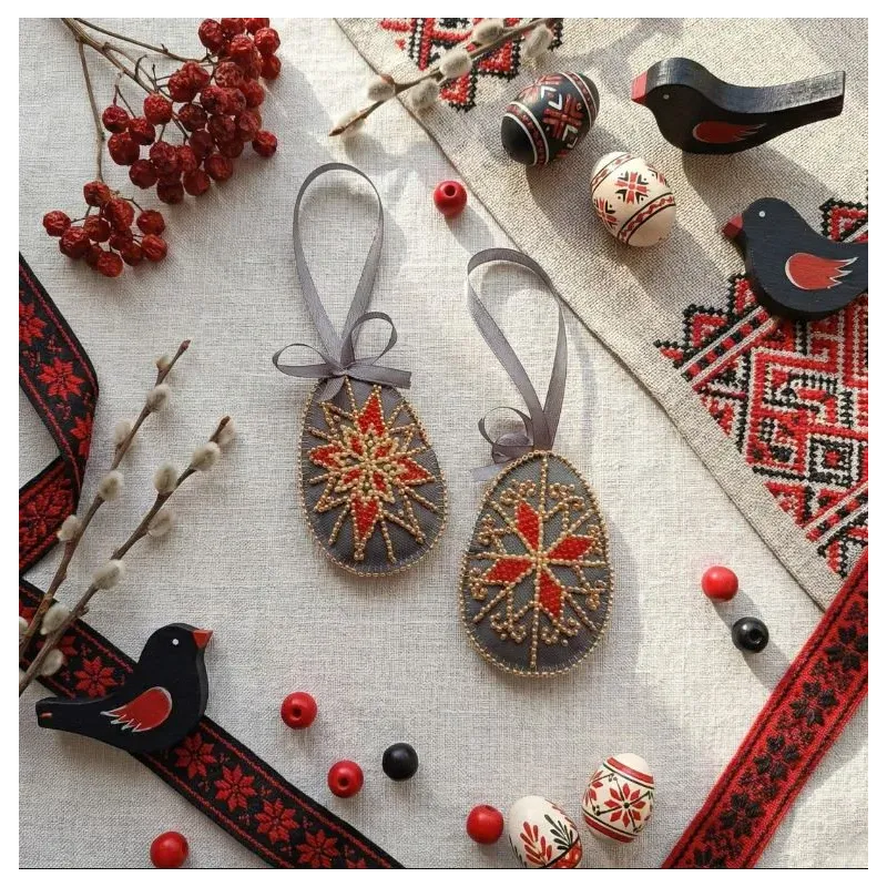 Dekorationsset "Osterstern" 15x5 cm AABT-056