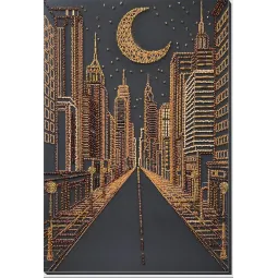 Pagrindinis karoliukų siuvinėjimo rinkinys "Miesto sapnai" 23x34 cm AAB-971