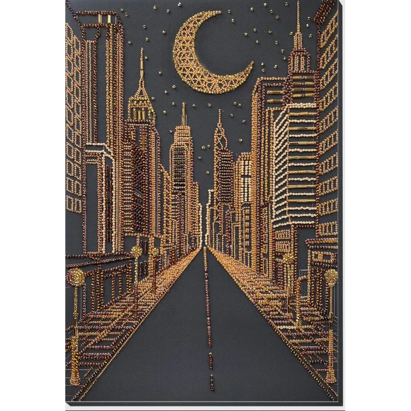 Main Bead Embroidery Kit "City of dreams" 23х34 cm AAB-971