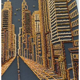 Hauptstickset für Perlen "Stadt der Träume" 23x34 cm AAB-971