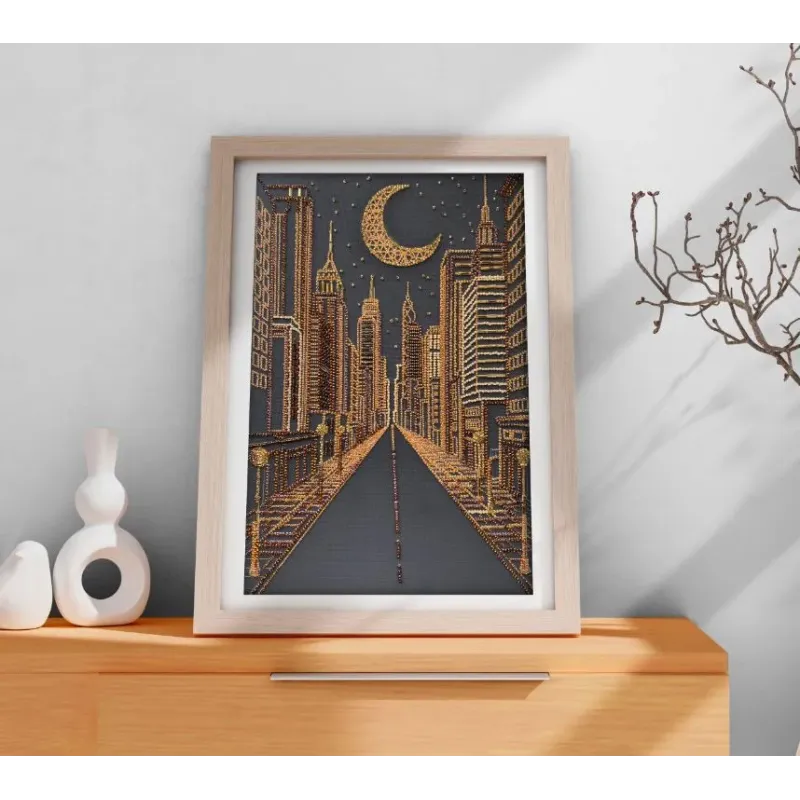 Hauptstickset für Perlen "Stadt der Träume" 23x34 cm AAB-971