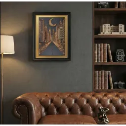 Pagrindinis karoliukų siuvinėjimo rinkinys "Miesto sapnai" 23x34 cm AAB-971