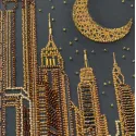 Main Bead Embroidery Kit "City of dreams" 23х34 cm AAB-971