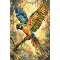 Main Bead Embroidery Kit -Colorful Parrot AAB-970
