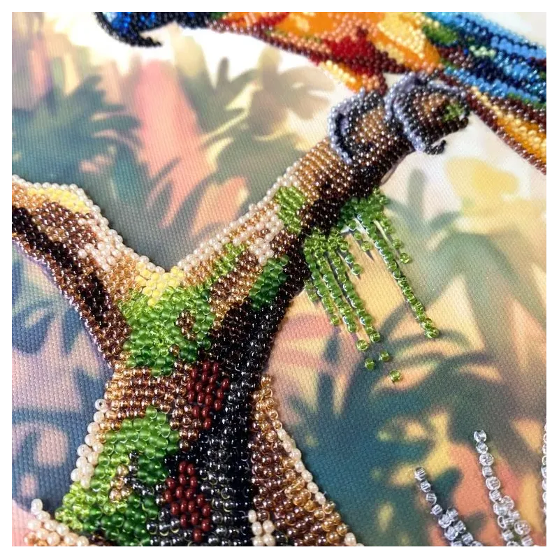 Main Bead Embroidery Kit -Colorful Parrot AAB-970