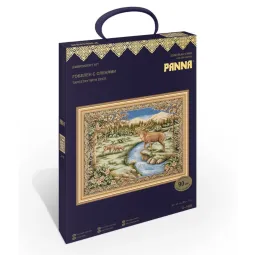 Ristinuke komplektas "Gobelenas su elniu" 62x45 cm PO-7489