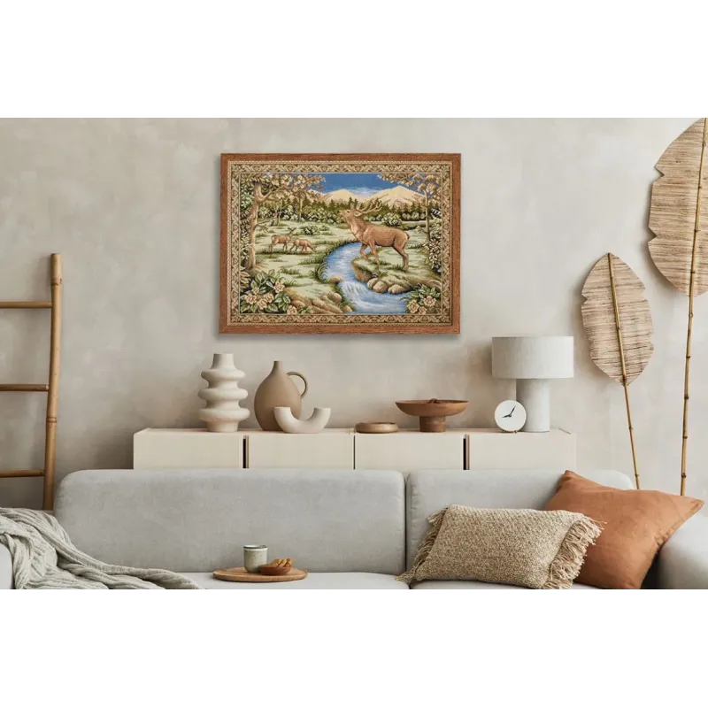 Kreuzstich-Set "Gobelin mit Hirsch" 62x45 cm PO-7489