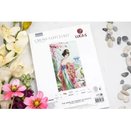 Cross Stitch Kit "The Song of Cherry Blossoms" 25.5 x 46 cm SBU5105