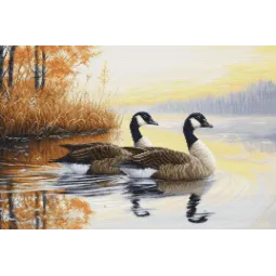 Cross Stitch Kit "Rudens atspindžiai" 27 x 18 cm SB728