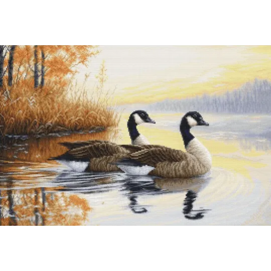 Cross Stitch Kit "Rudens atspindžiai" 27 x 18 cm SB728