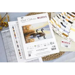 Kreuzstich-Set "Herbstreflexionen" 27 x 18 cm SB728