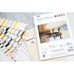 Набор для вышивания крестиком "Осенние отражения" 27 x 18 см SB728