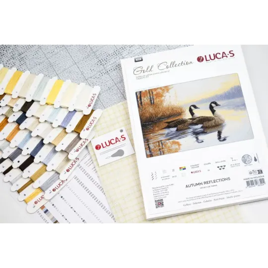 Cross Stitch Kit "Rudens atspindžiai" 27 x 18 cm SB728