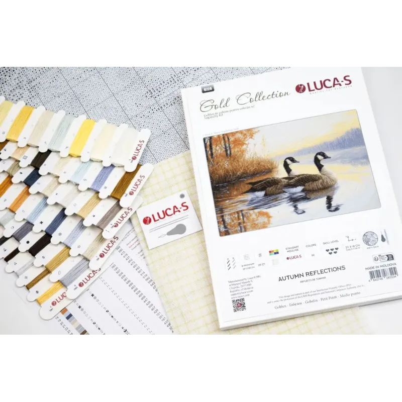 Cross Stitch Kit "Rudens atspindžiai" 27 x 18 cm SB728