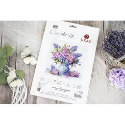 Kreuzstich-Set "Die Blüte zerbrechlicher Hoffnung" 31 x 29 cm SB7059