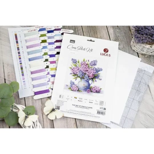 Kreuzstich-Set "Die Blüte zerbrechlicher Hoffnung" 31 x 29 cm SB7059