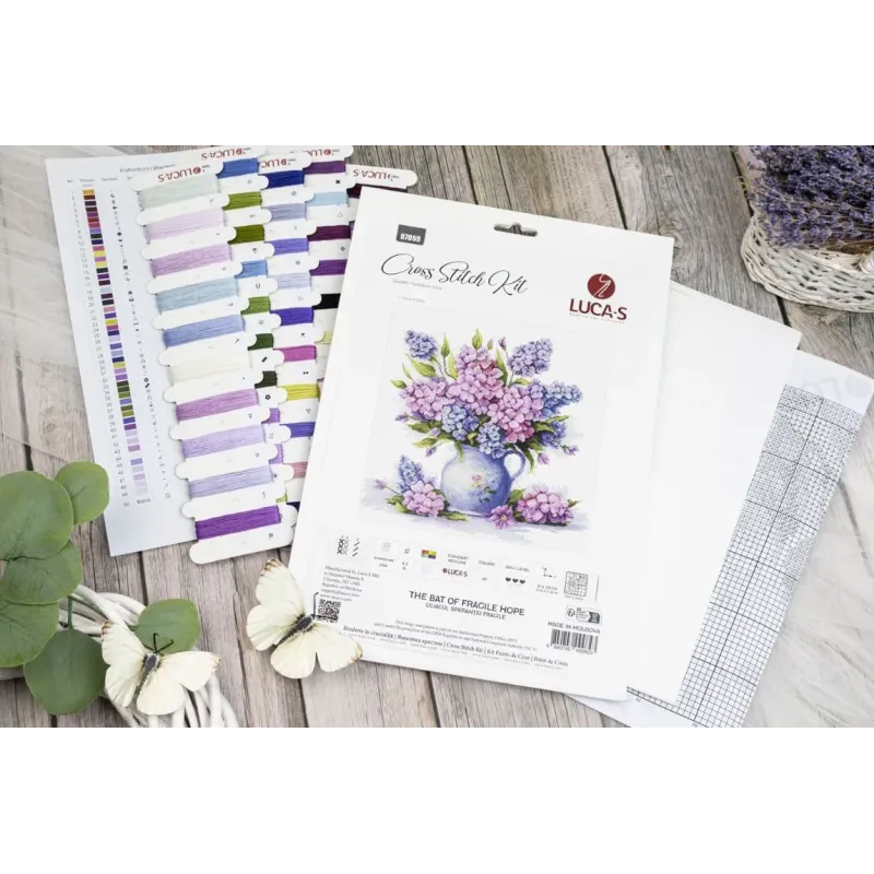 Kreuzstich-Set "Die Fledermaus der zerbrechlichen Hoffnung" 31 x 29 cm SB7059