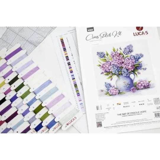Kreuzstich-Set "Die Blüte zerbrechlicher Hoffnung" 31 x 29 cm SB7059