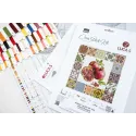 Cross Stitch Kit "Mosaic Heart of the Pomegranate" 25.5 x 25.5 cm SB7058
