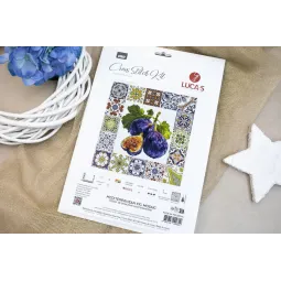 Cross Stitch Kit "Mediterranean Fig Mosaic" 25.5 x 25.5 cm SB7057