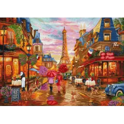 Набор для вышивания крестиком "После дождя, Париж" 42x30 см SLETIL9975