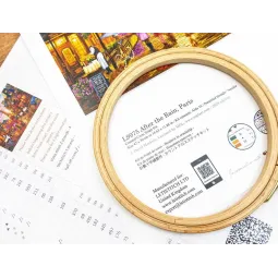 Cross stitch kit "After the Rain, Paris" 42x30 cm SLETIL9975