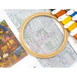 Kreuzstich-Set "Nach dem Regen, Paris" 42x30 cm SLETIL9975