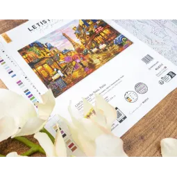 Cross stitch kit "After the Rain, Paris" 42x30 cm SLETIL9975