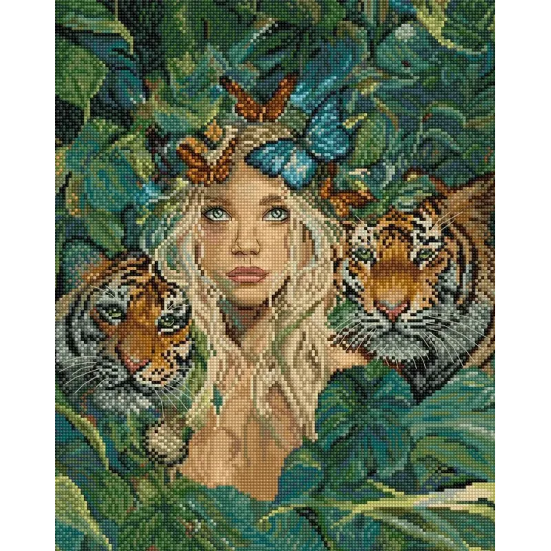 Cross stitch kit "Nature's Muse" 23×29 cm SLETIL9974