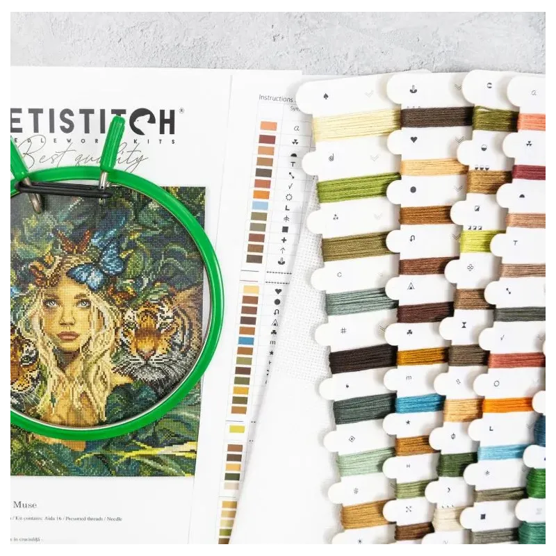 Kreuzstich-Set "Naturmuse" 23×29 cm SLETIL9974