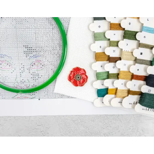 Kreuzstich-Set "Naturmuse" 23×29 cm SLETIL9974