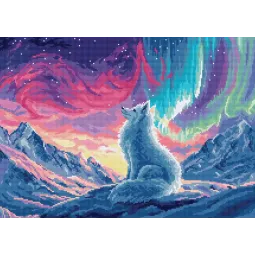 Cross stitch kit "Aurora Guardian" 34×24 cm SLETIL9971